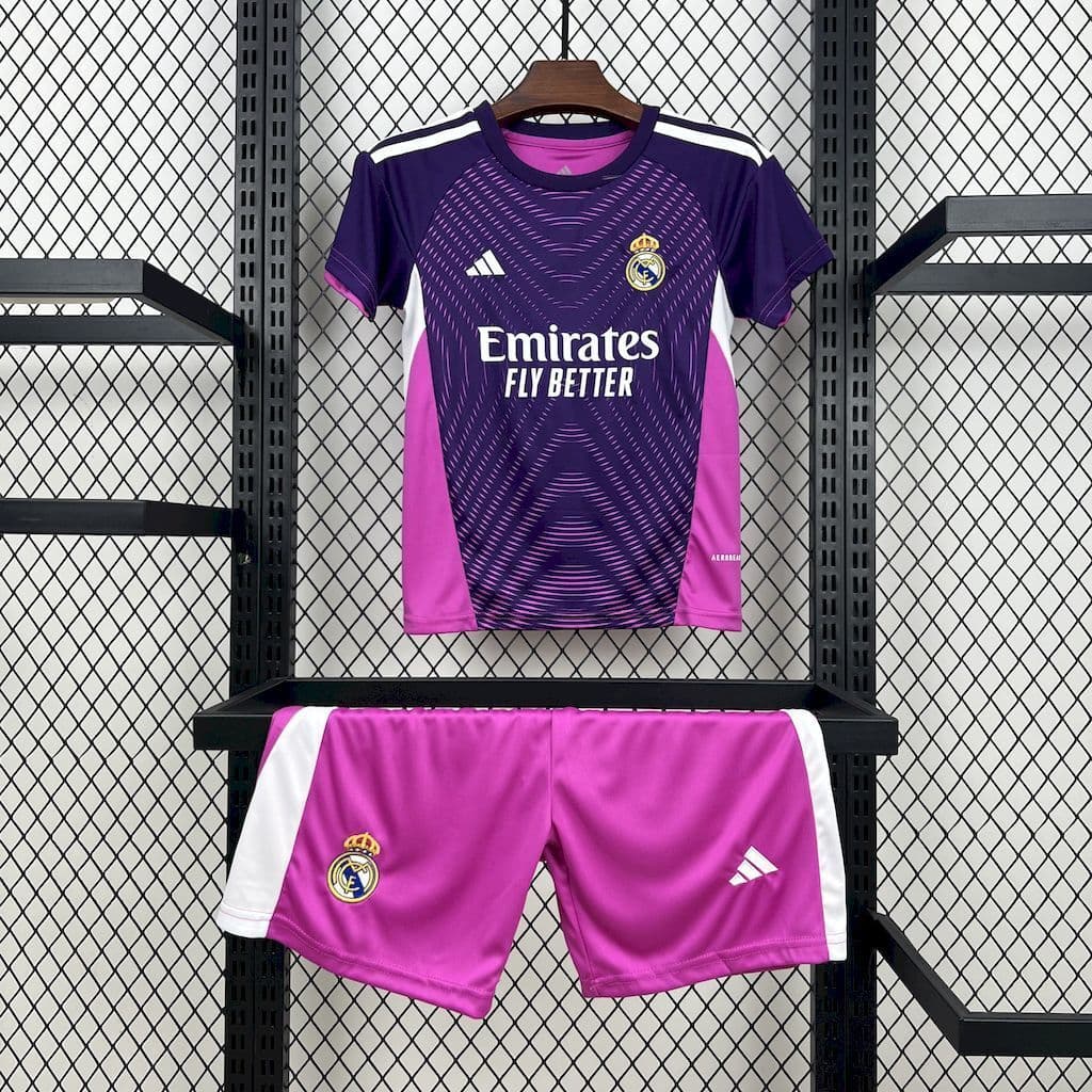 KIT Enfant Real Madrid Gardien Violet 25/26