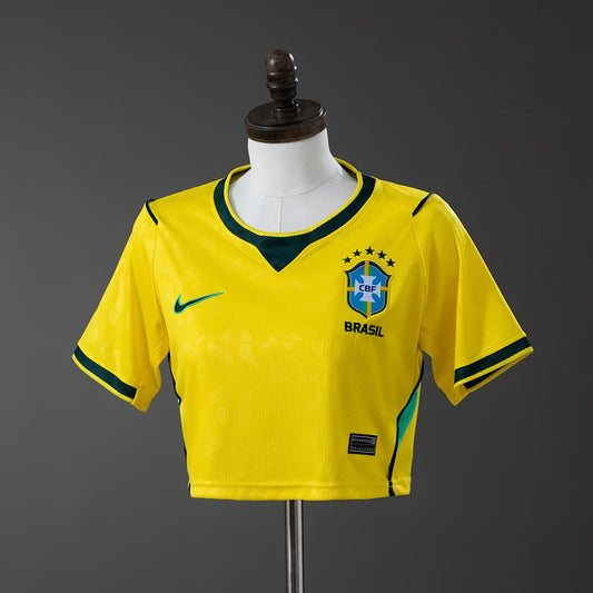Brésil Femme Crop Top Domicile Coupe du Monde 2026