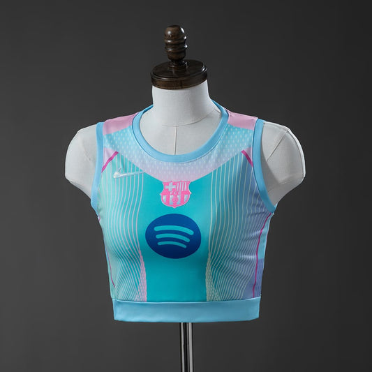 FC Barcelone Femme Crop Top Concept Bleu 25/26