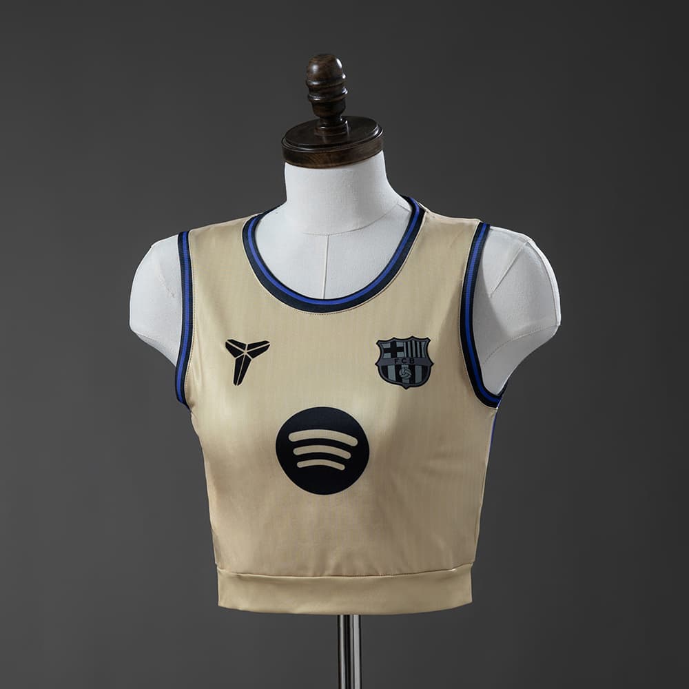 FC Barcelone Femme Crop Top Extérieur 25/26
