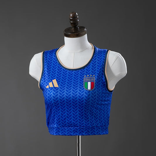 Italie Femme Crop Top Domicile Coupe du Monde 2026