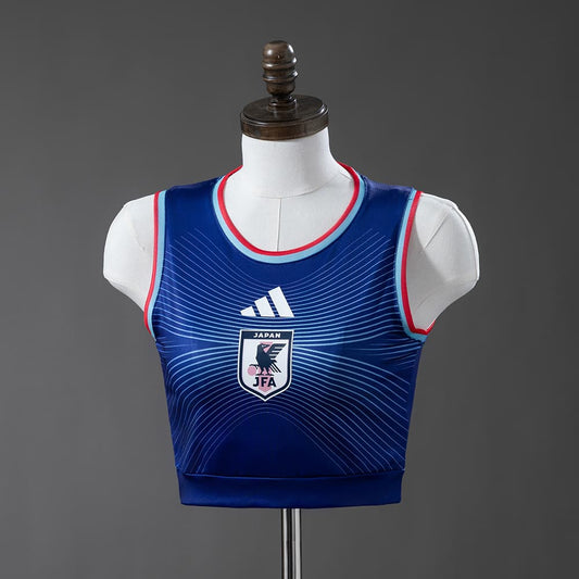 Japon Femme Crop Tank Top Domicile Coupe du Monde 2026