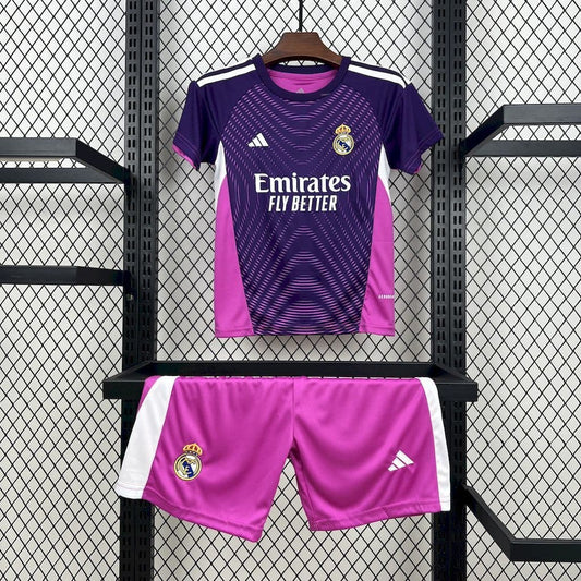 KIT Enfant Real Madrid Gardien Violet 25/26