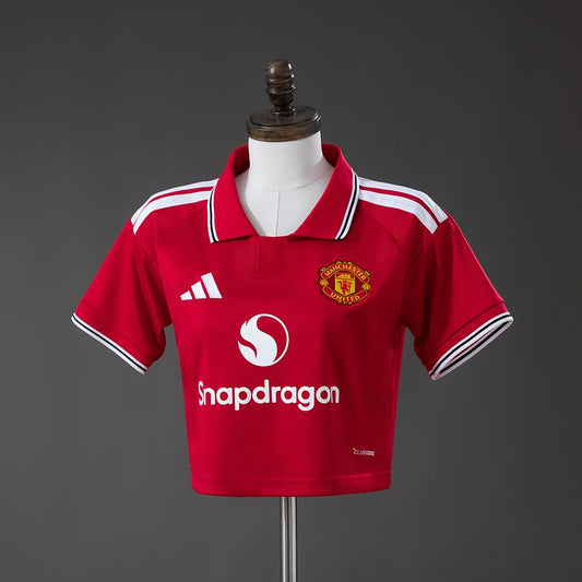 Manchester United Femme Crop Top Domicile 26/27
