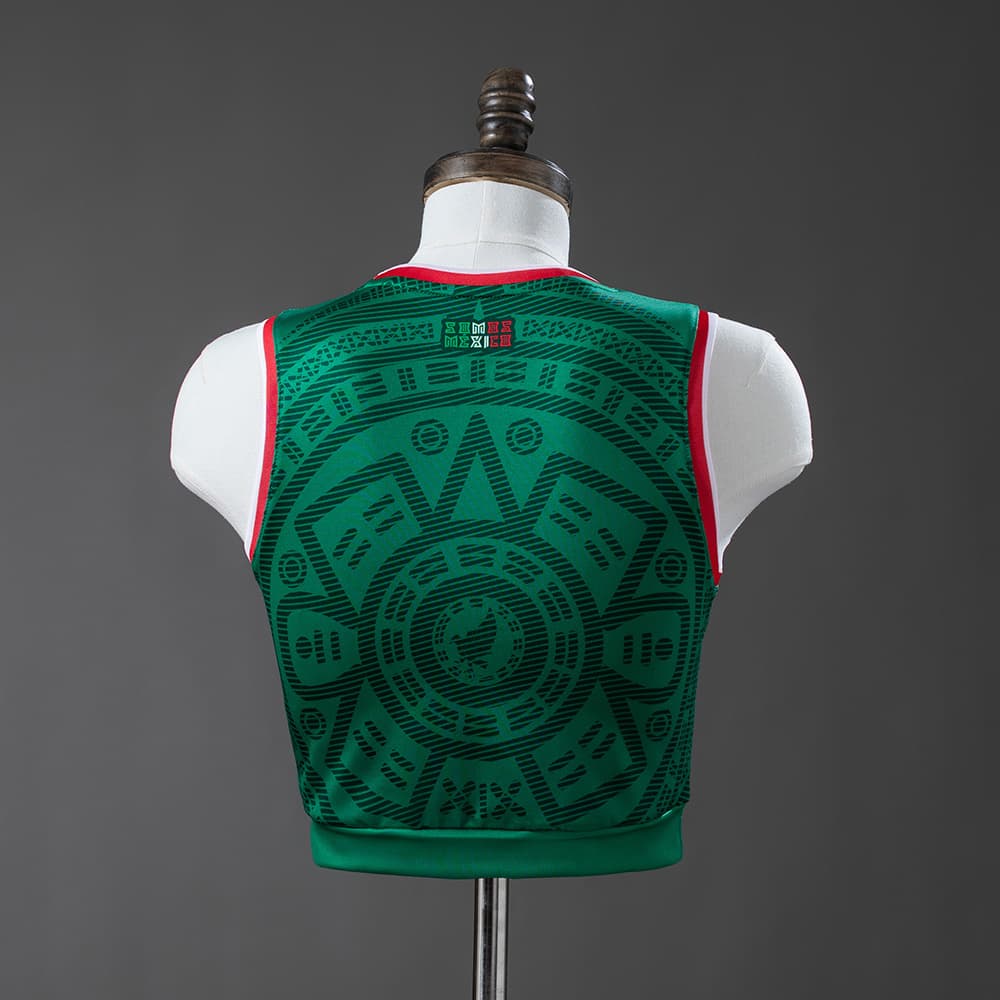Mexique Femme Crop Tank Top Domicile Coupe du Monde 2026