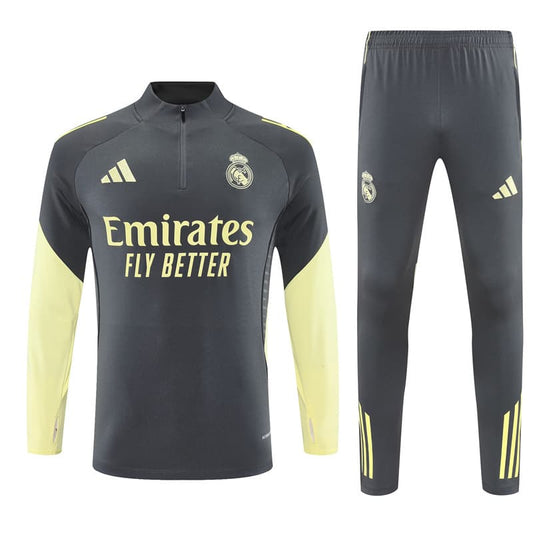Survêtement Real Madrid Noir/Jaune 25/26